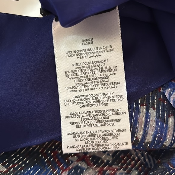 BCBG BGBGMAXAZRIA Inga One Shoulder SILK Printed Maxi Dress Sz 6 Whimsy Goth - Picture 12 of 13